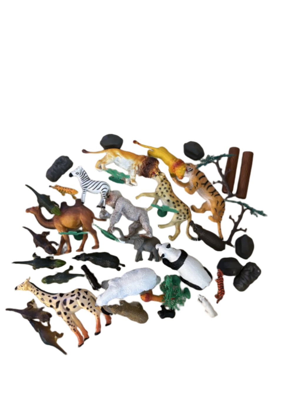 Unbranded Animal Action Figures & Playset One Size Brown Green